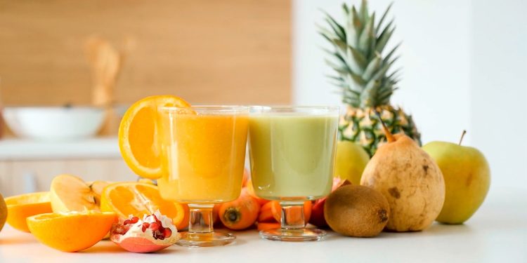 smoothie, fruits, drink